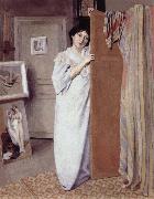 Felix Vallotton Gabrielle Vallotton in the Studio oil painting artist